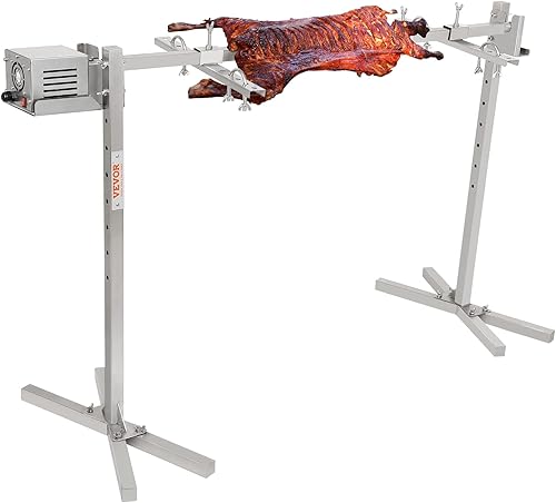 VEVOR Kit de parrilla eléctrica para barbacoa de 46 pulgadas, kit de parrilla resistente de capacidad de 90 libras, motor automático de 42 W y
