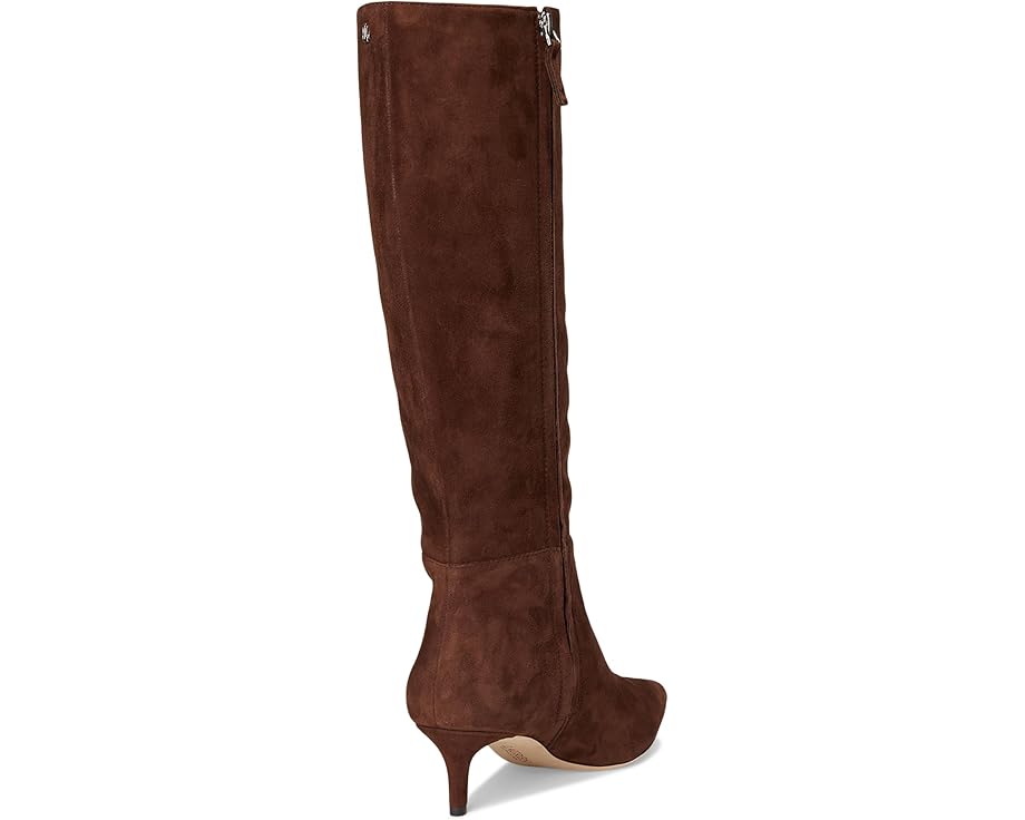 Lauren Ralph Lauren McKay Suede Tall Boots Heel - Back View