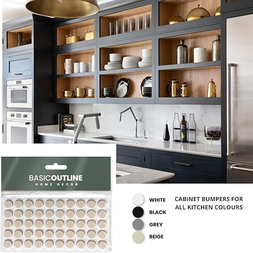 Miniatura 2 de Parachoques de gabinete para muebles de cocina, tapones de goma amortiguadora de sonido hechos de goma EVA suave para cierre silencioso de cajón,