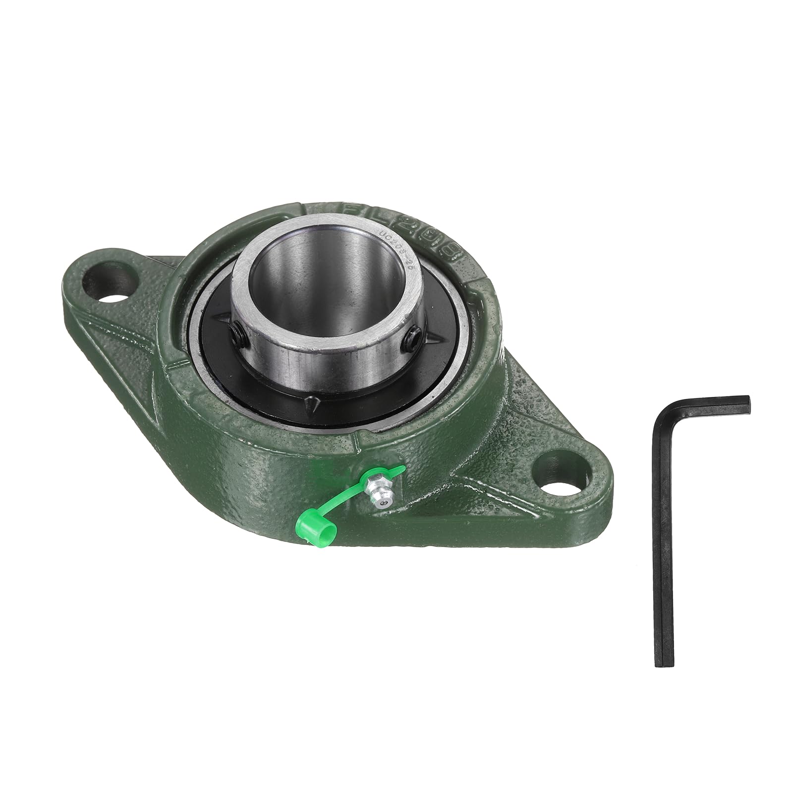 QUARKZMAN UCFL208-25 Cuscinetti A Supporto, Foro Da 1-9/16 Pollice Autocentrante, Base In Ghisa Solida, Cuscinetto A Sfere Montato A Flangia In Acciaio Cromato, (ABEC3)