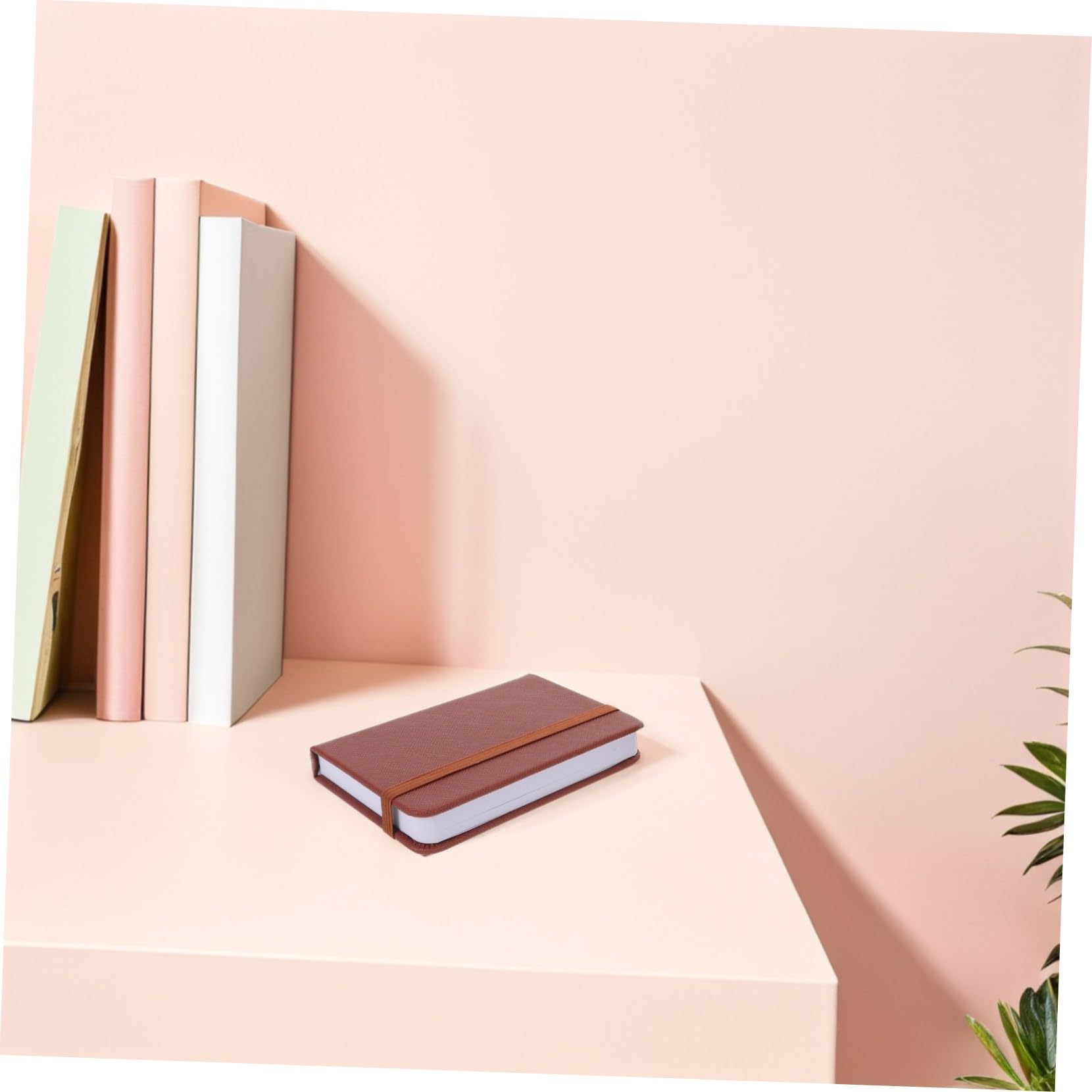 10 Pièces Carnet de Poche Petit Format Mini Carnet Rigide Lignés avec Marque-page Ruban Bloc-notes Portable pour Sac à Main Planification Mensuelle et Hebdomadaire Lot de Marron