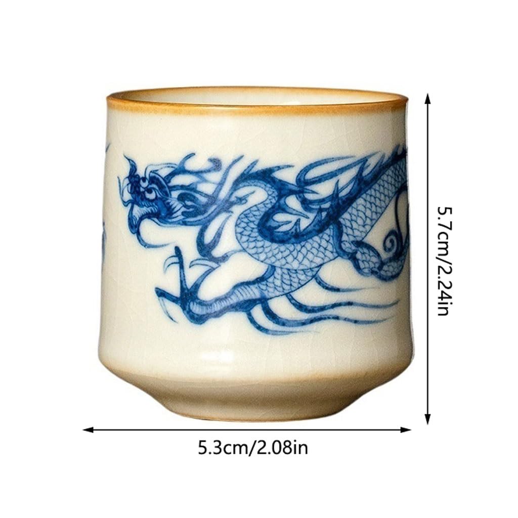 Tazas de té Pequeñas Taza de té de estudio, taza individual de cerámica Personal, juego de té de Kung Fu, tazón de té individual Taza de té de Kungfu