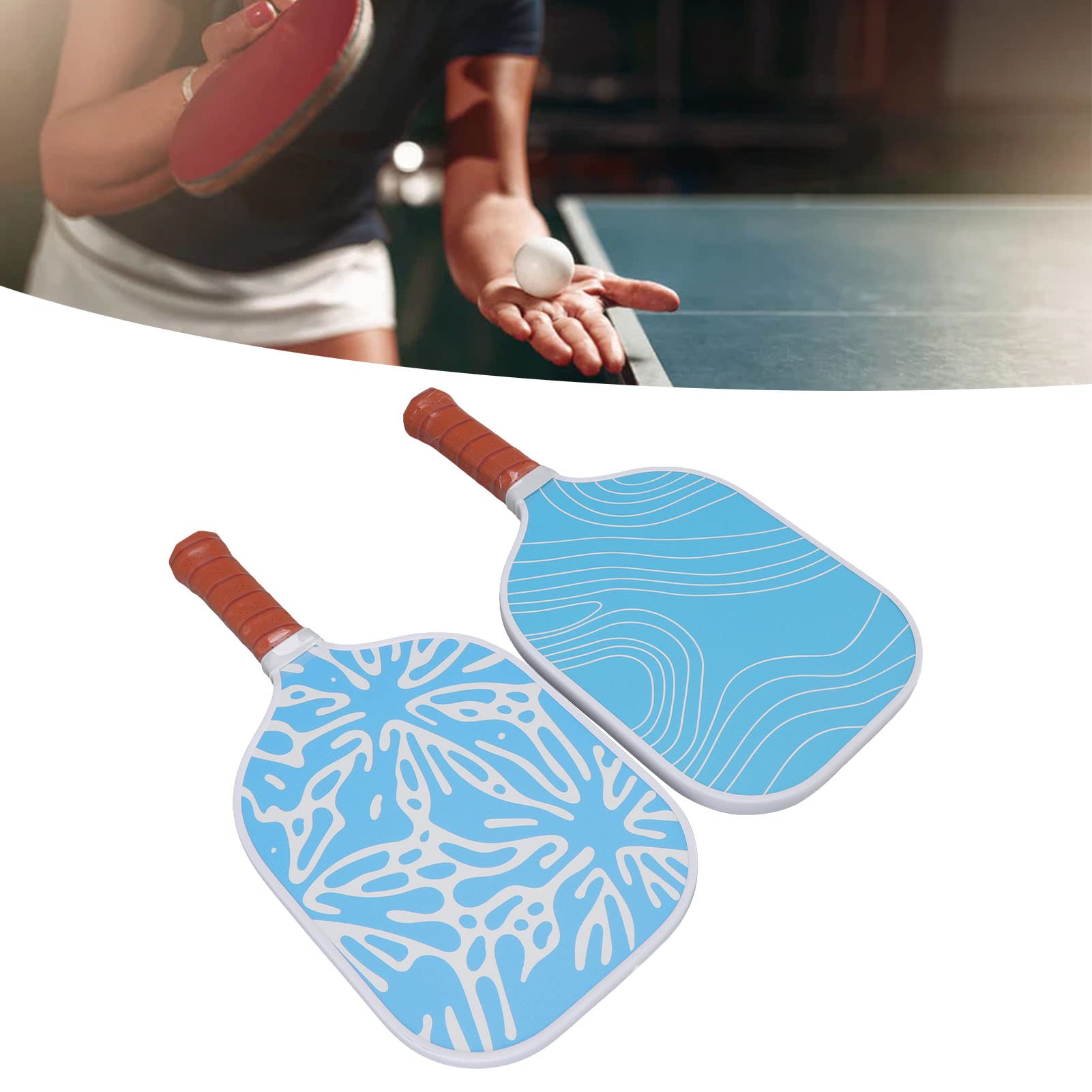 Pickleball Balls, Pickleball Set Impugnatura Comoda Portatile Design a Nido d'Ape di Dimensioni Adeguate per Lo Sport
