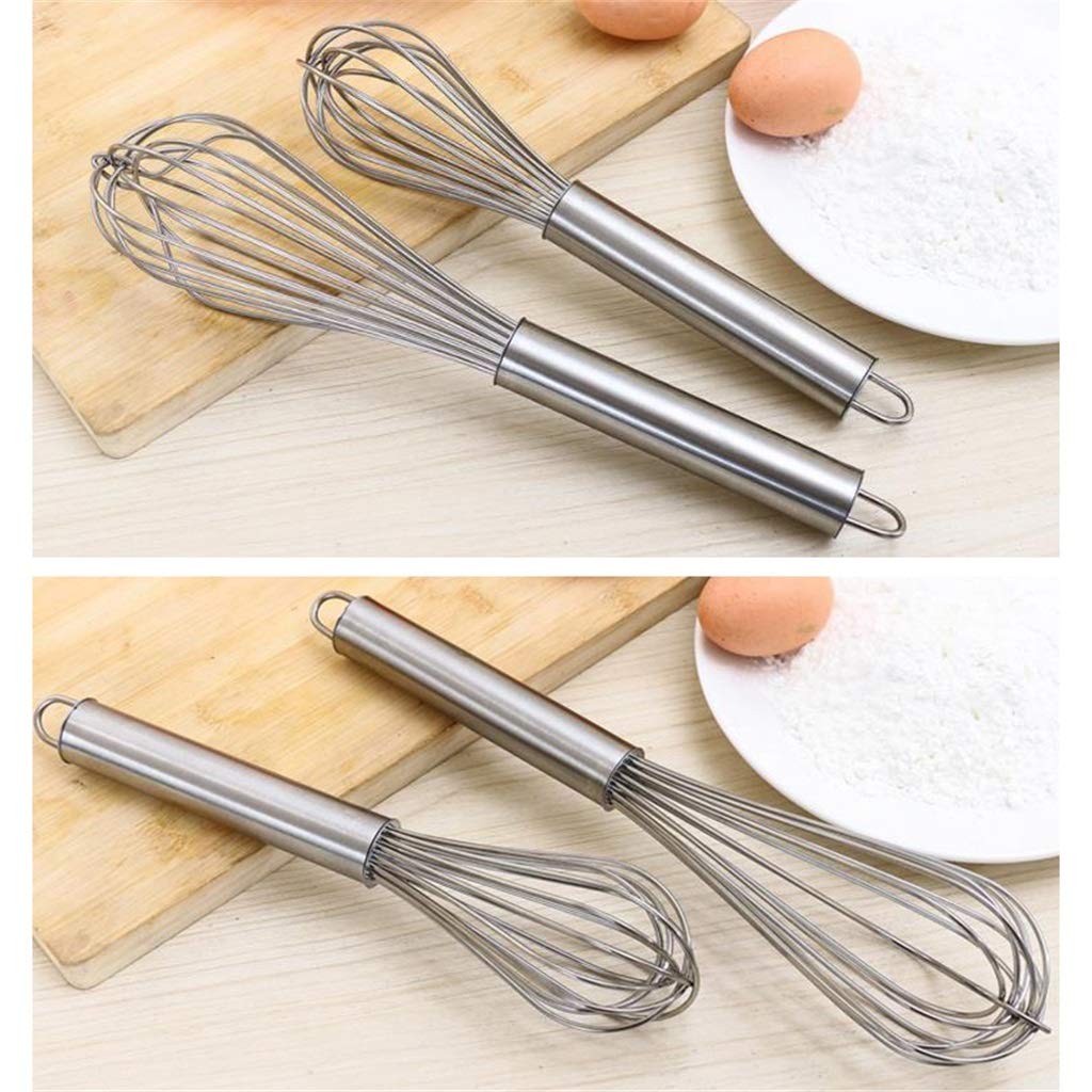 ZHANGXIAO Schneebesen, Rostfreier Stahl Bolzen Handbuch Rühren Ei Teig Backen Kleine Werkzeuge Verlängern (Größe : 60cm)