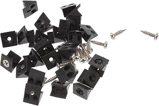 MAYNUO 500pcs Re Hardware Bottom Wood Floating Fixing Shelf Support Chest for Blind Plastic Code Braces Bracket with Drawer Sagging Cupboard Wedges Shelves Screws Fastener Bracket