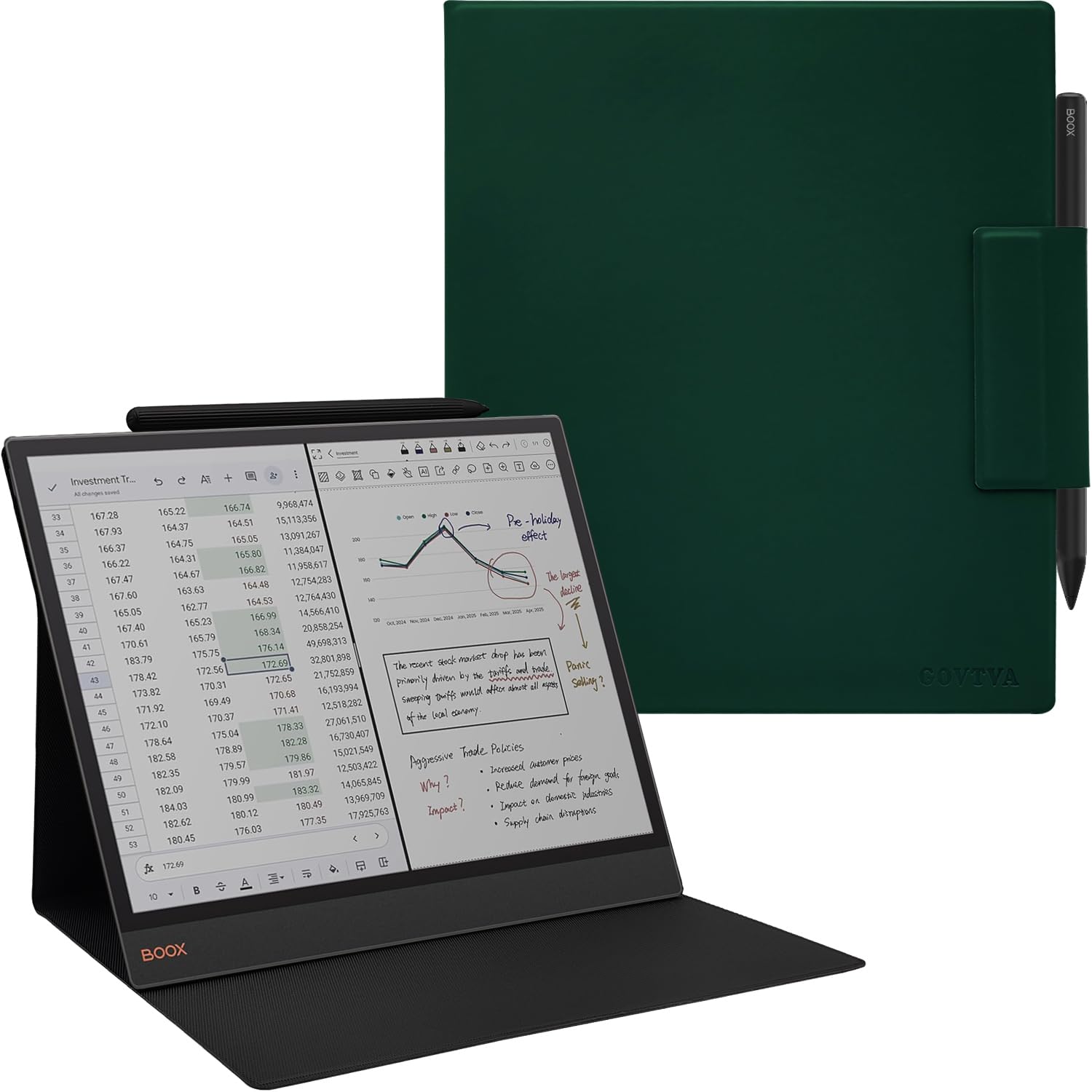 BOO Amazon.com: GOVTVA Magnetic Stand Case for Onyx Boox Tab X C 13.3