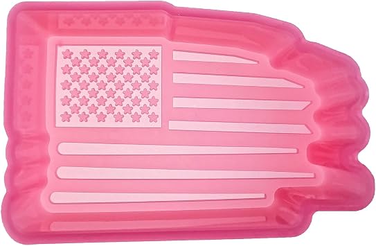 300 Design Optional MUBYOK M416 American Flag Silicone Freshie Mold for Baking Aroma Beads Car Freshie Supplies