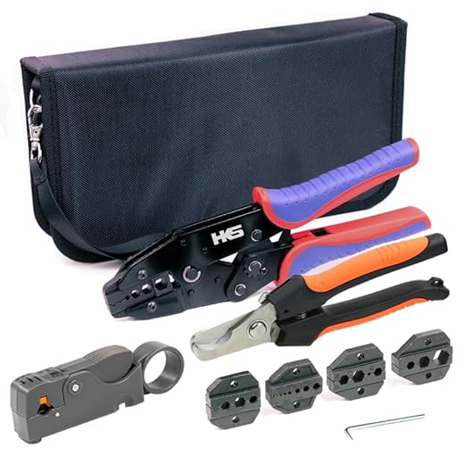 Ergonomic Crimping Tool Kit for Coaxial Cables