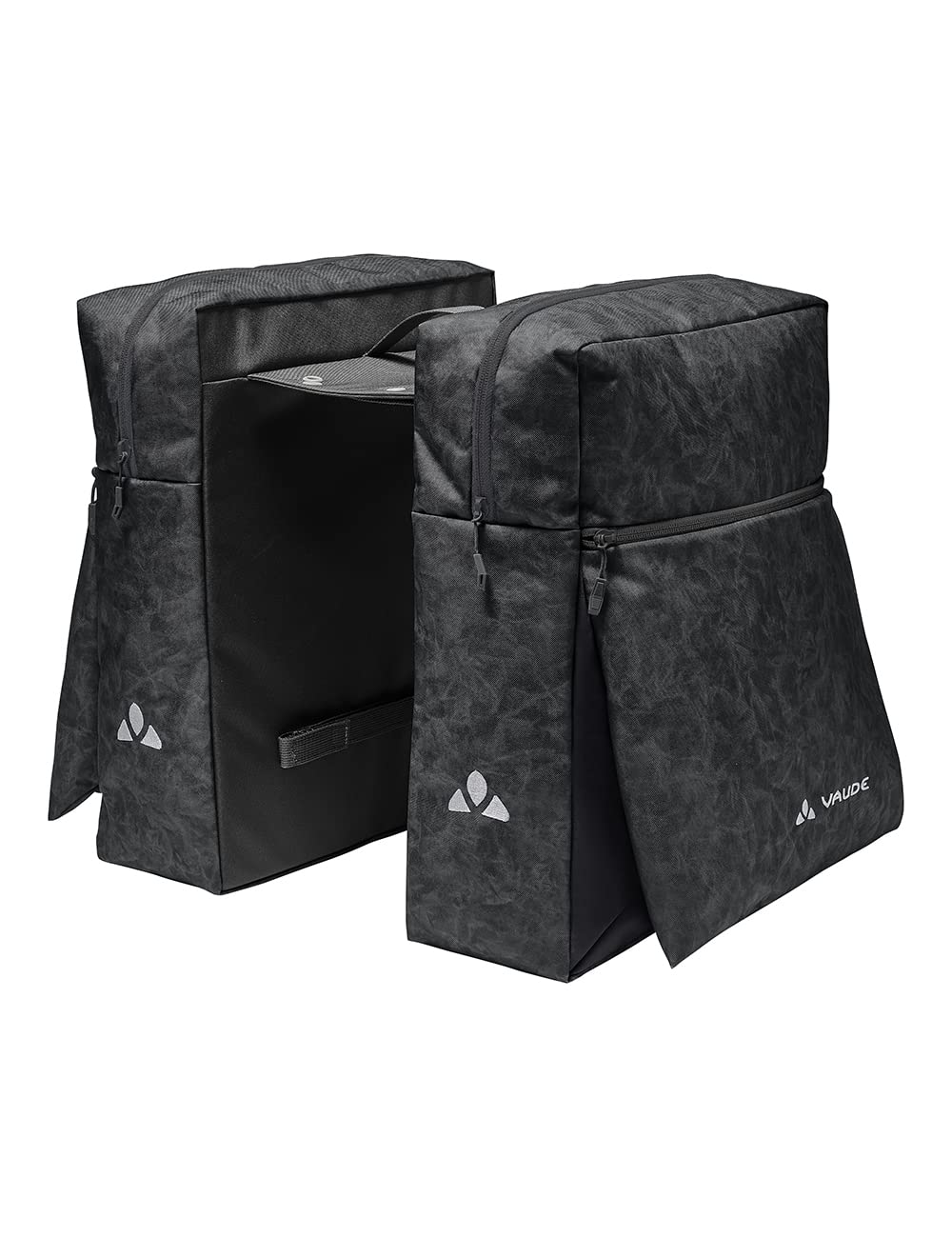 VAUDE TwinZipper – Doppia borsa posteriore per bicicletta da 48 litri – inclusa copertura antipioggia