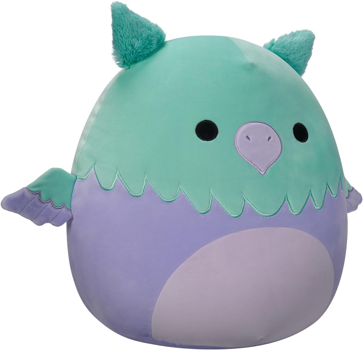 Squishmallows SQCR05401 7.5-Inch-Minerva The Squa and Purple Griffin, Multicolour