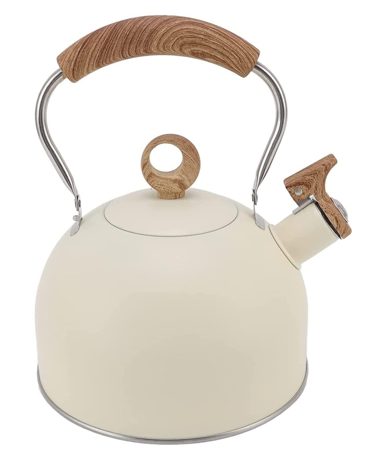 Bouilloire à thé sifflante 2,5L inox pour induction et gaz