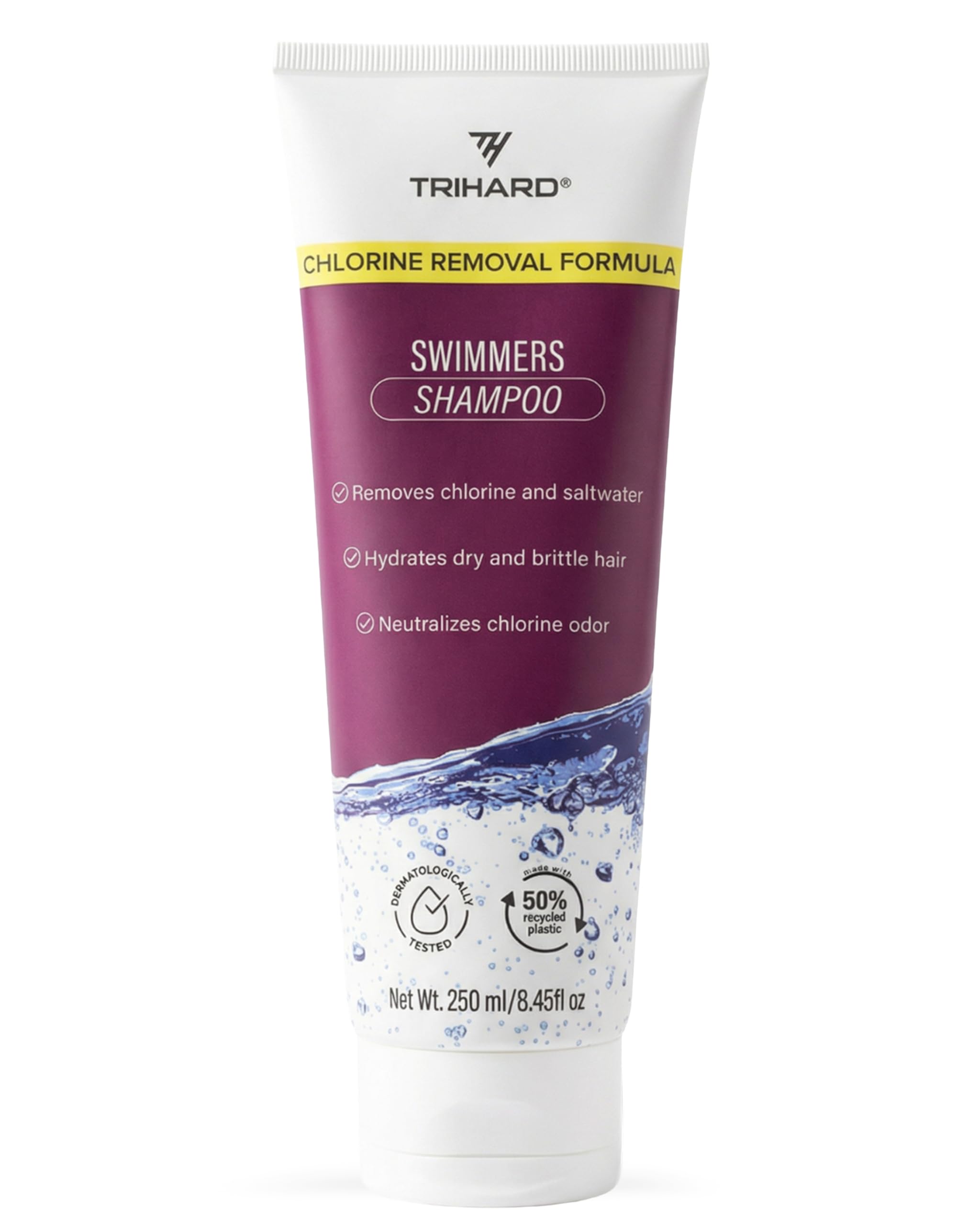 Chlorine Removal Swim Shampoo, Cleanse and Hydrate Hair from Pool and Ocean, Post Swim Chlorine and Hard Water Hair Protection