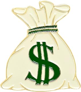 NAVIKA Money Bag Golf Ball Marker with Hat Clip | Money Themed Golfing Accessory | Dollar Sign Ball Marker for Golfers | Golf Gift