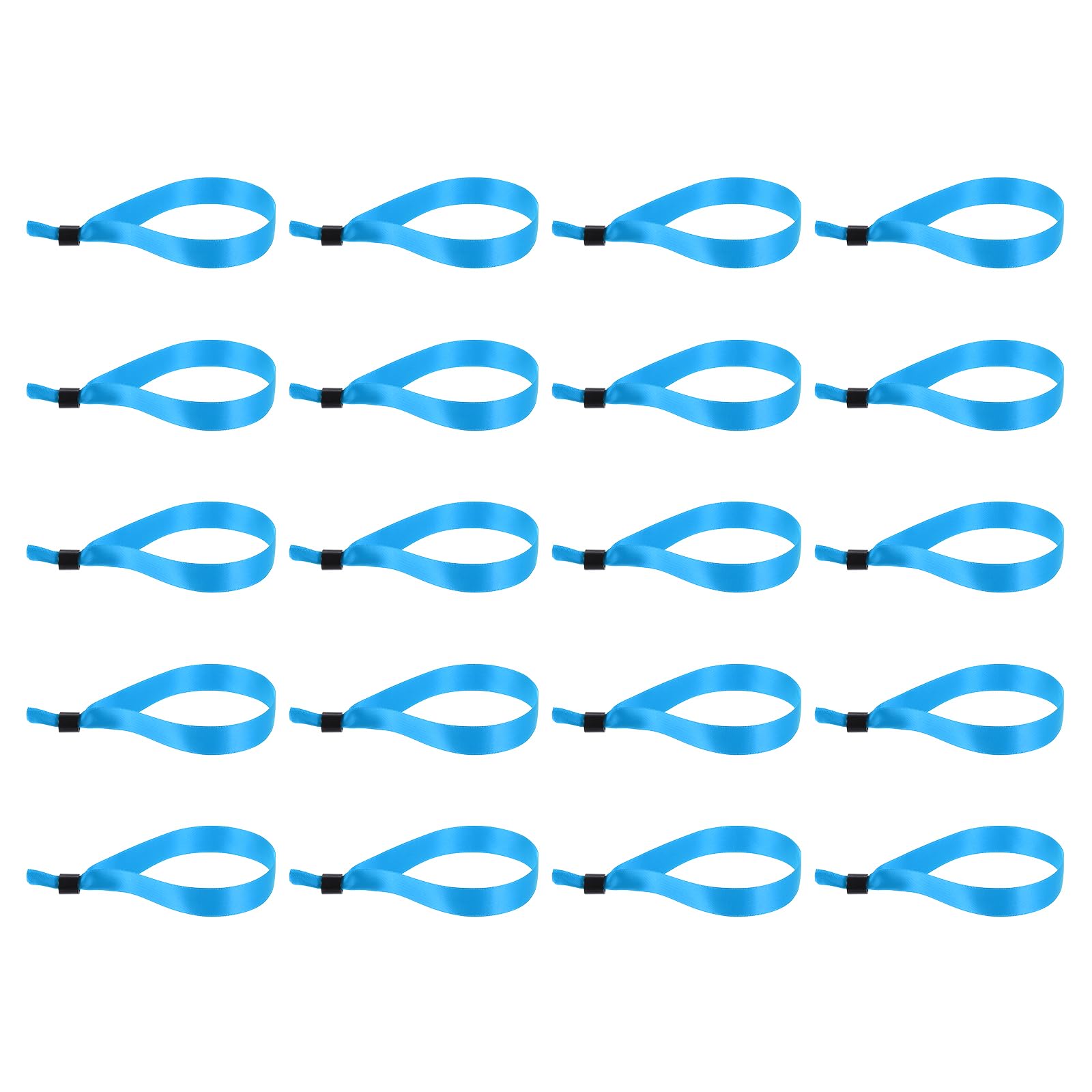 PATIKIL 150 pulseras desechables de tela para eventos, color azul