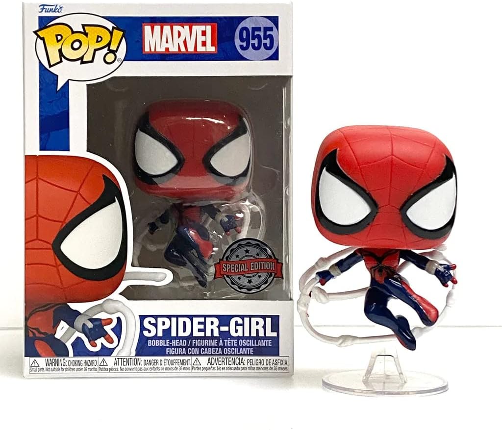 Funko Pop! Marvel 58861 Spider-Girl (Special Edition) #955, Pink, Black - Image 4