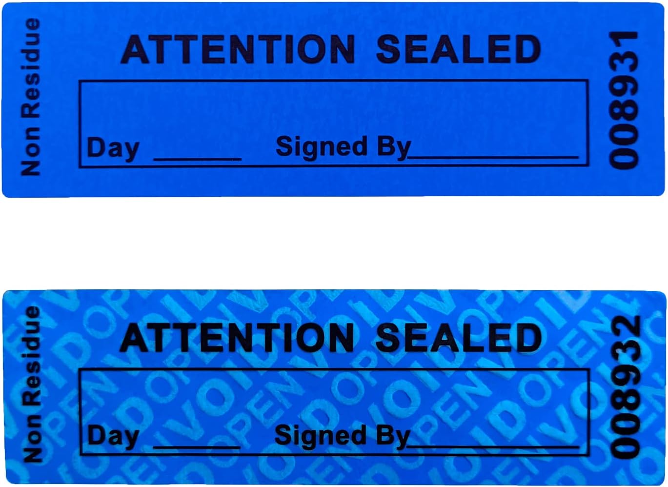 100Pack Non Residue Tamper Evident Security Warranty Stickers/ Labels