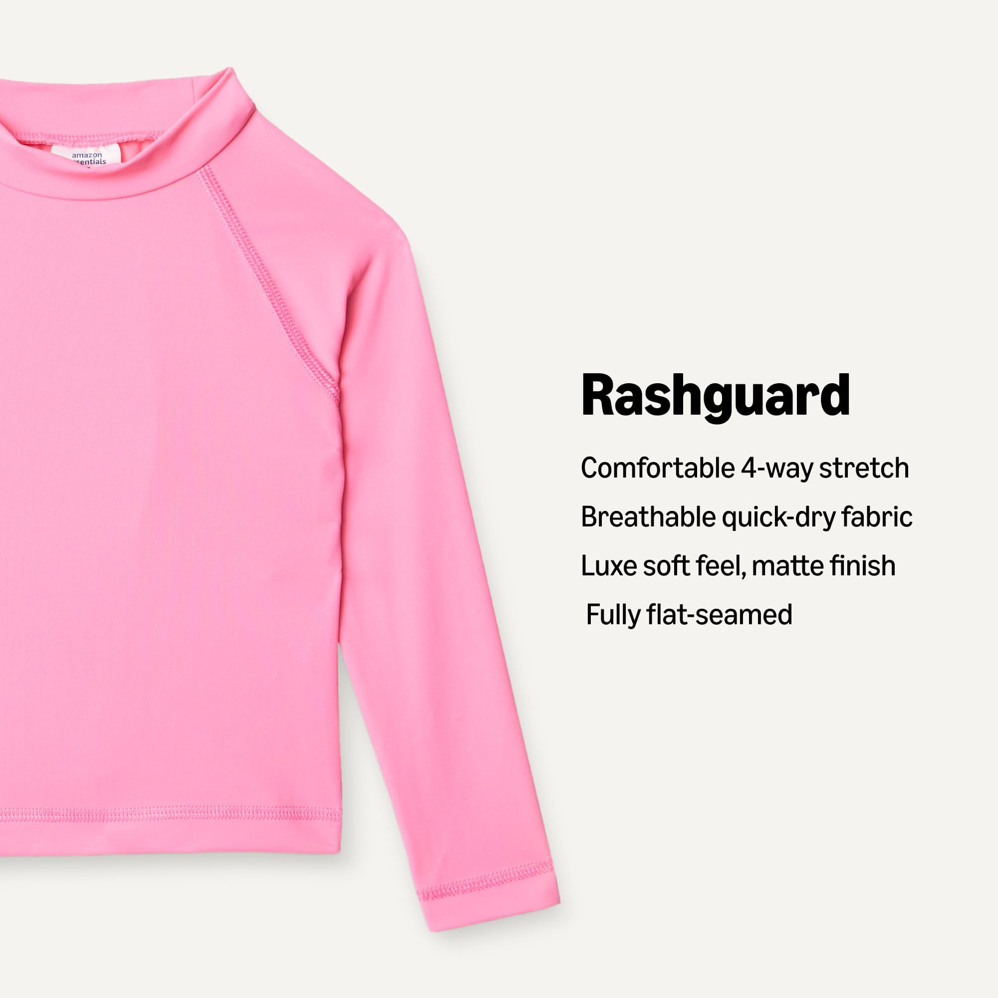 Amazon Essentials Niñas Camiseta de Manga Larga de Protección (Rashguard)