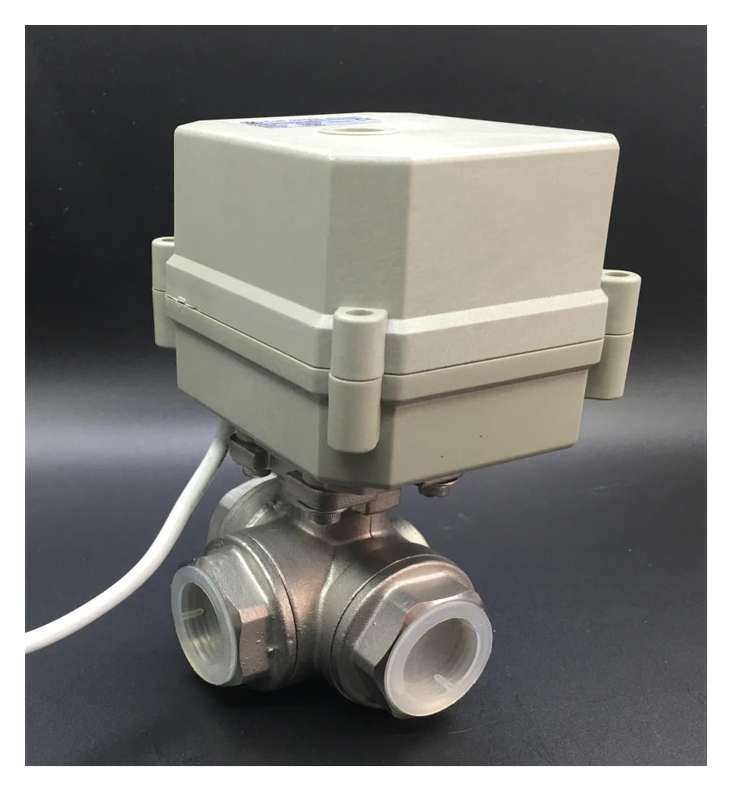 Vanne 3 voies motorisée DN20 T en acier inoxydable 110V-230V pour traitement de l'eau