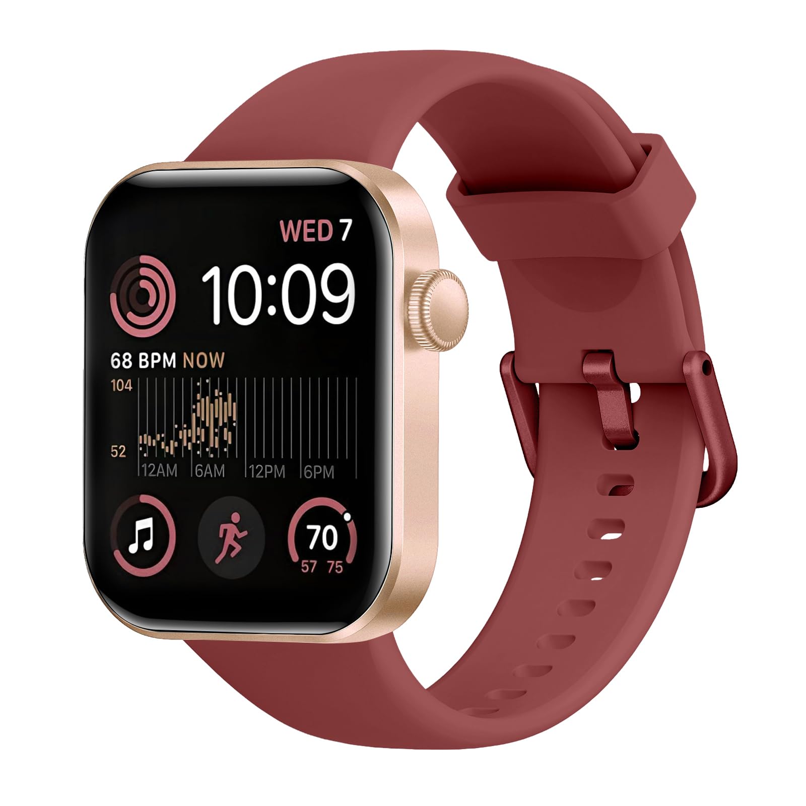 Smartwatch Uomo Donna, 1.85" Orologio Smartwatch con Effettua/Risposta Chiamate, 140 Sportive Smart Watch con Contapassi/Sonno/Cardiofrequenzimetro/SpO2, Impermeabil IP68 Smartband per Android iOS