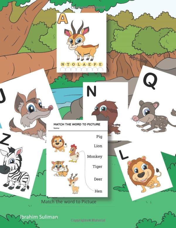 Image secondaire de Kit d'Activités Jungle pour Enfants : Apprendre l'Alphabet et les Animaux