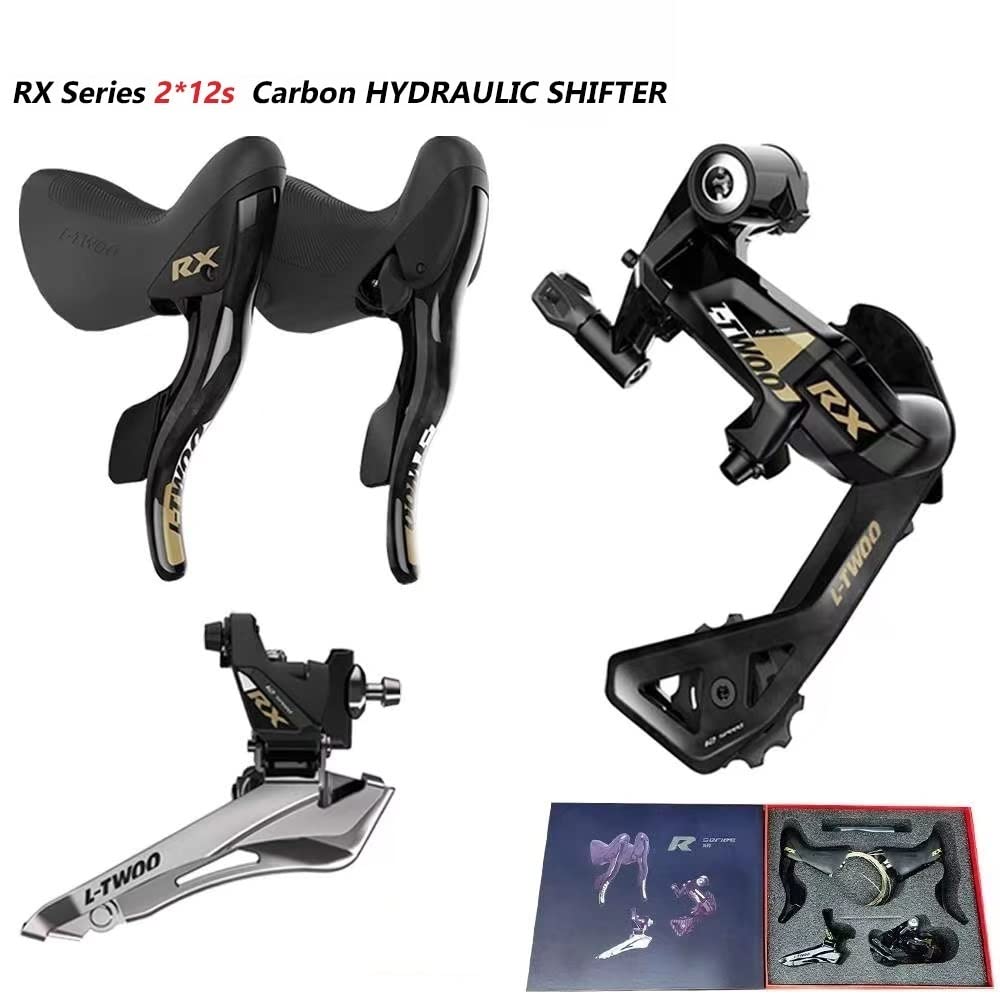 Desviadores RX 2x12 Velocidad Carretera Grava Bicicleta Fibra de Carbono Freno de Disco hidráulico Palanca de Cambios Delantero Trasero desviador 24 s Grupo de Bicicleta Desviador Trasero