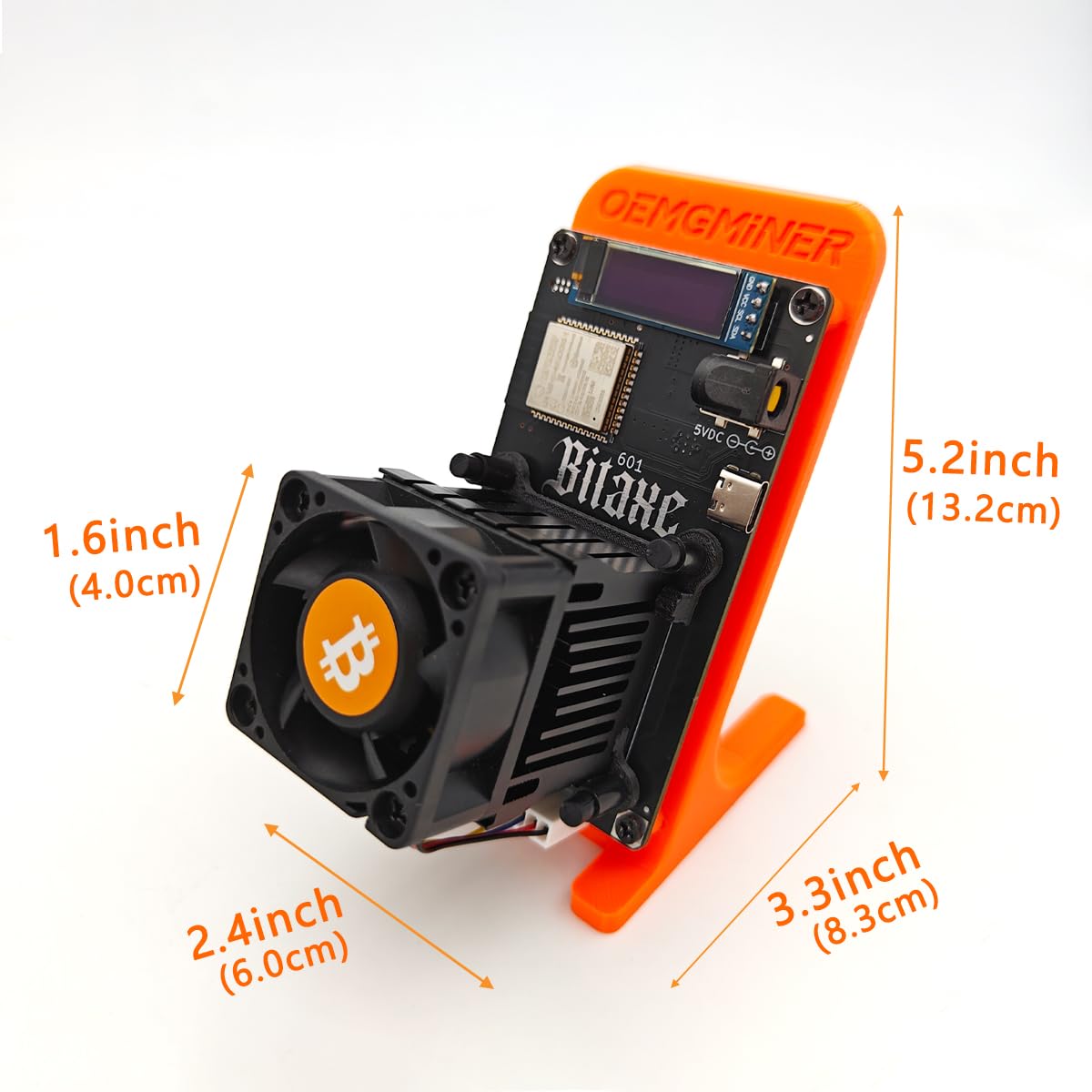 Lottery Miner Dual-Fan - Minero Bitcoin ASIC 1.2TH/s (hasta 1.5TH/s) -  Enfríamiento Turbo, WiFi Y Gestión Web - Eficiencia 18W/TH Bitaxe Gamma 601  Pro