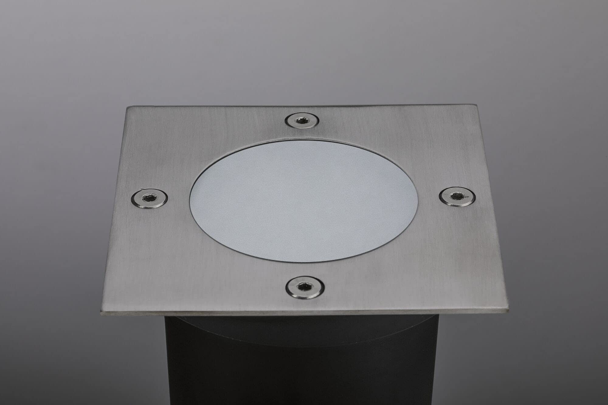 Paulmann 94227 Plug & Shine LED Außenleuchte Bodeneinbauleuchte eckig incl. 1x3,6 Watt IP65 dimmbar Außenbereich Edelstahl Metall, Kunststoff 3000 K