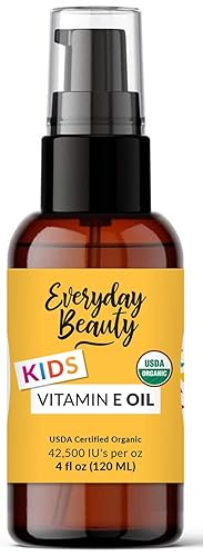 Aceite orgánico de vitamina E Aceite de masaje nutritivo para bebés para hidratar la piel seca, sin fragancia y totalmente natural a base de