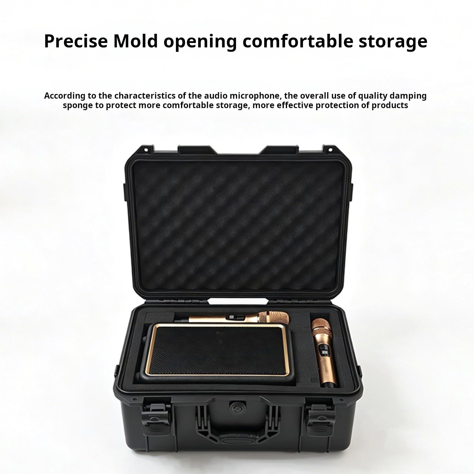 Funda rígida protectora con acolchado de espuma para Kilburn 3 / Altavoces, micrófono, almacenamiento seguro y caja de almacenamiento fácil de transportar