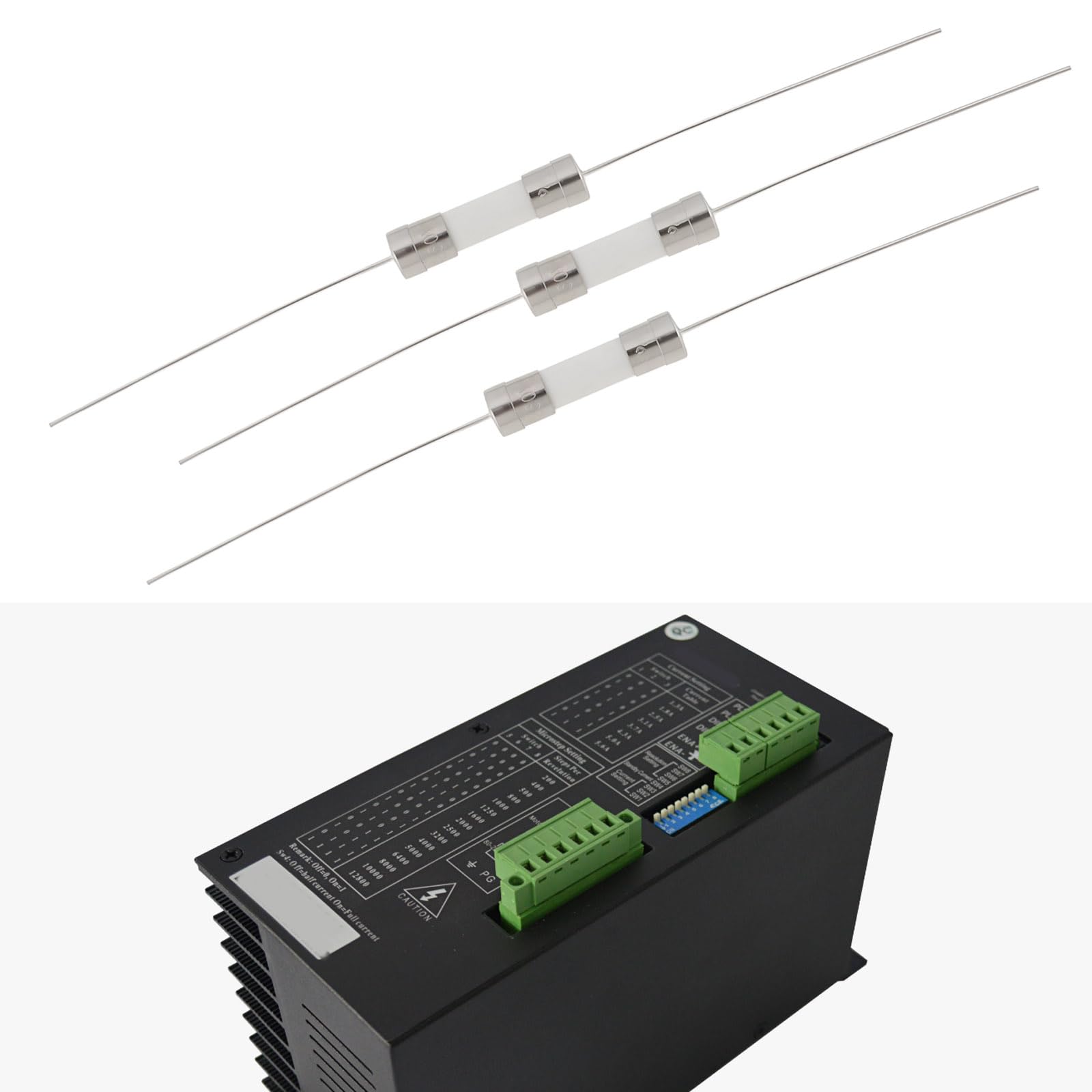 Create idea 10pcs Slow-Blow Glass Tube Cartridge Fuse 4A 250VAC Radial Leaded for Control Boards Motor Drivers - Image 3