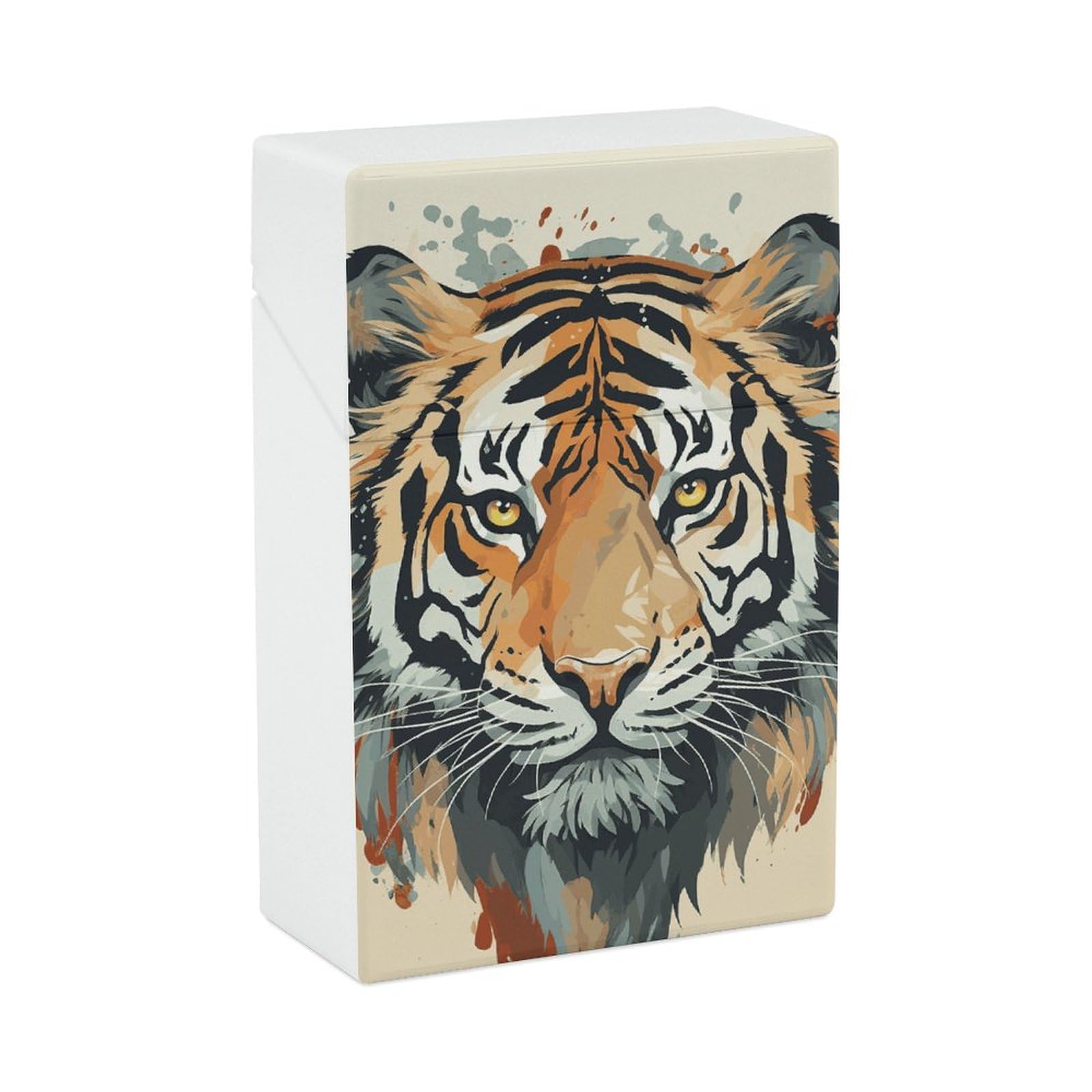 Amazon.com: Cigarette Case Vintage Cigarettes Holder Year of The Tiger Tiger  Face King Size Cigarette Box Waterproof Lightweight Cigarettes Dispenser  for Men Women Smoker Gift : Health & Household