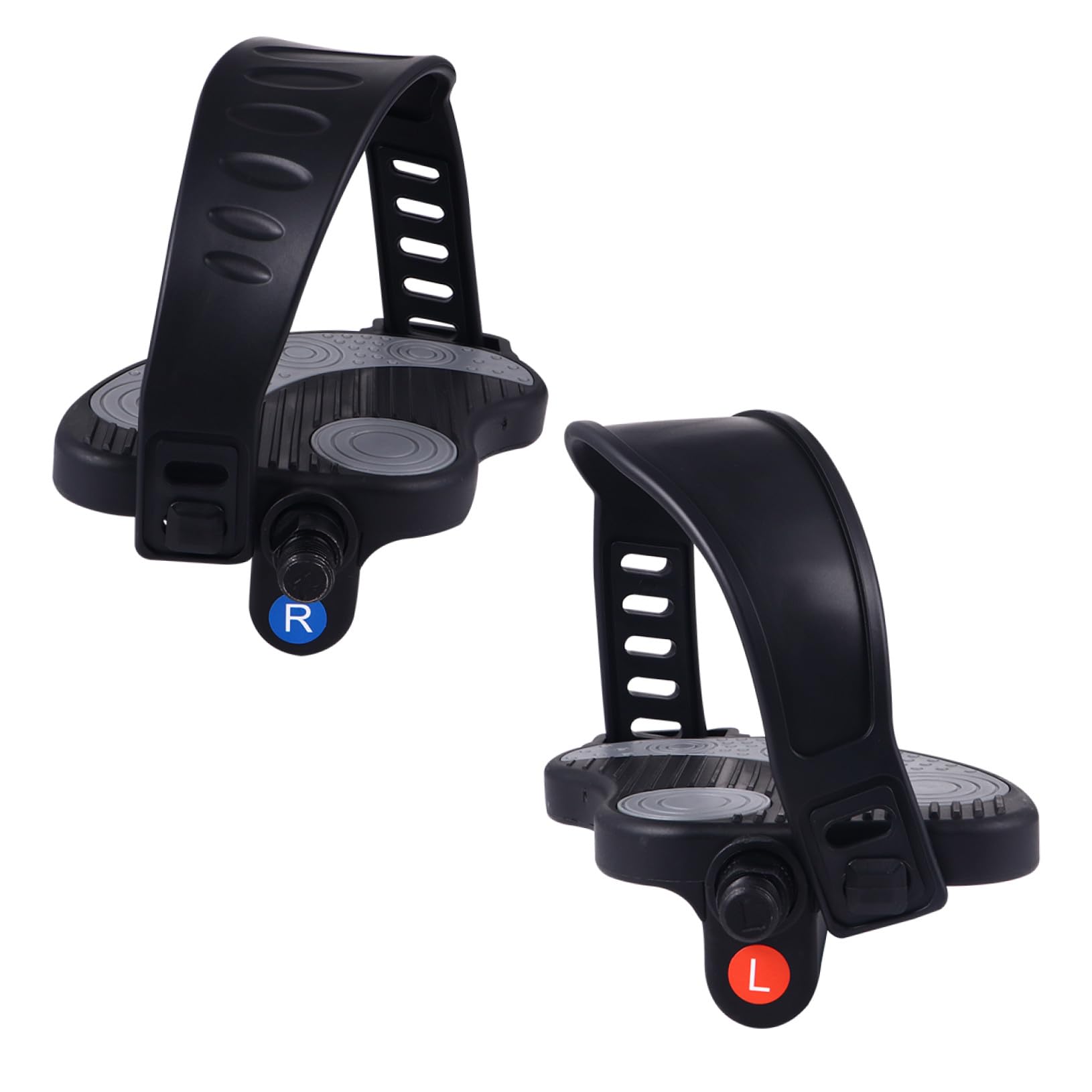 Zerodeko Pedales de Plataforma Correas Ajustables para Bicicleta Estática Antideslizantes Compatibles Accesorios de Ciclismo para Entrenamiento Cardiovascular Varios Estilos