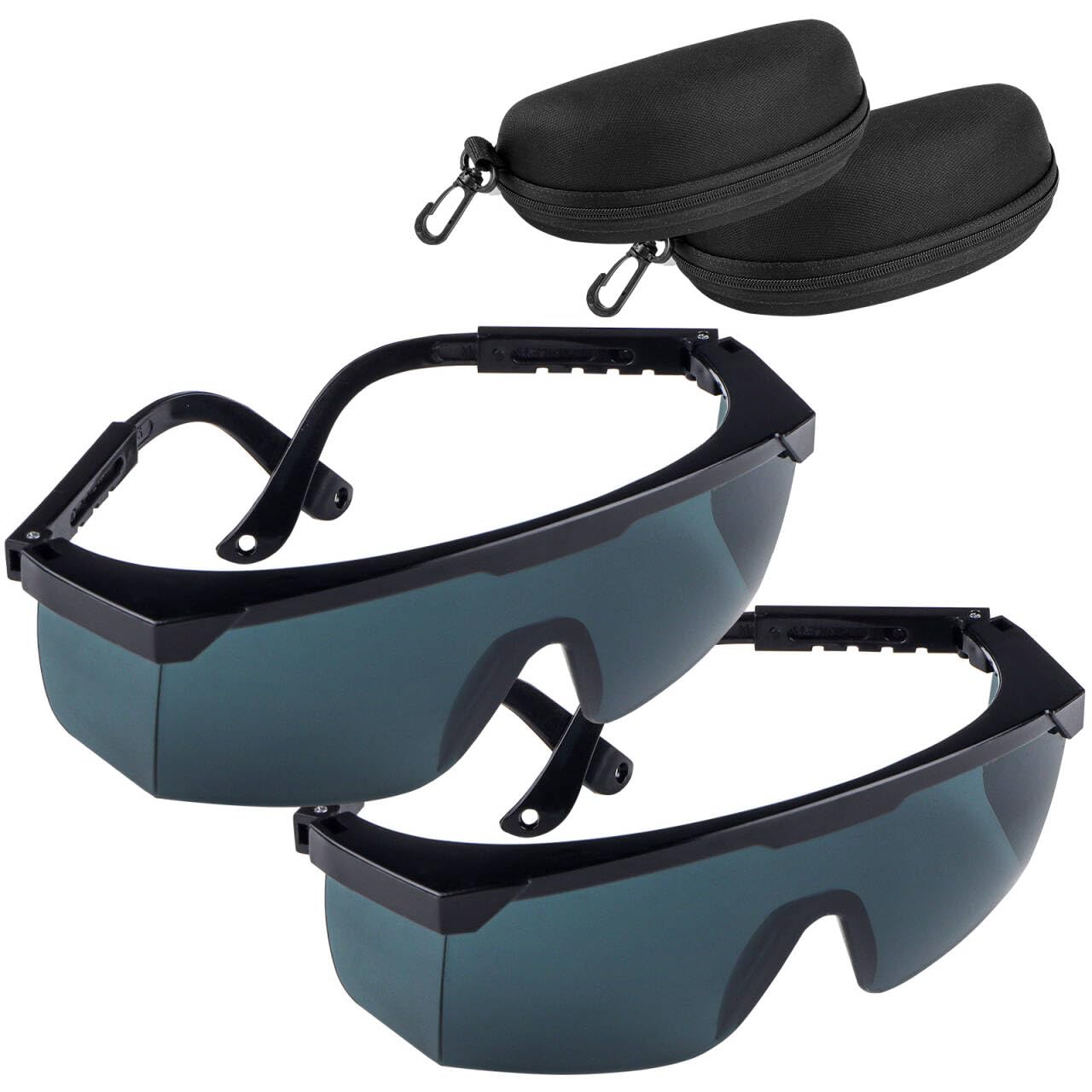ZIGefofo 2 piezas gafas luz láser grises para láseres de líneas cruzadas de rayo gris láseres rotatorios láseres de múltiples líneas para mejorar visibilidad del rayo gris - incluye caja protección
