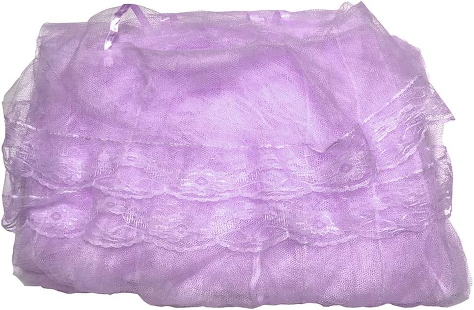 BCBYou Princess Bed Canopy for Girls, Lace Dome, Twin to Queen (Purple) image 2