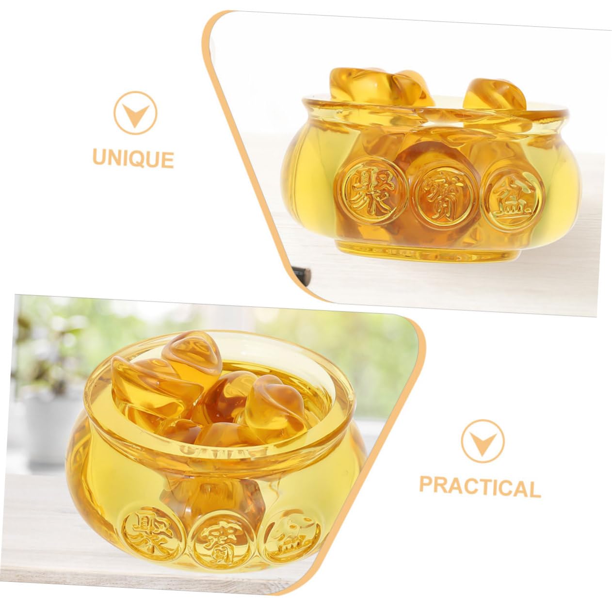 1set Cornucopia Feng Shui e Ingotto Prosperità Multi- Per e Decorazioni Festive