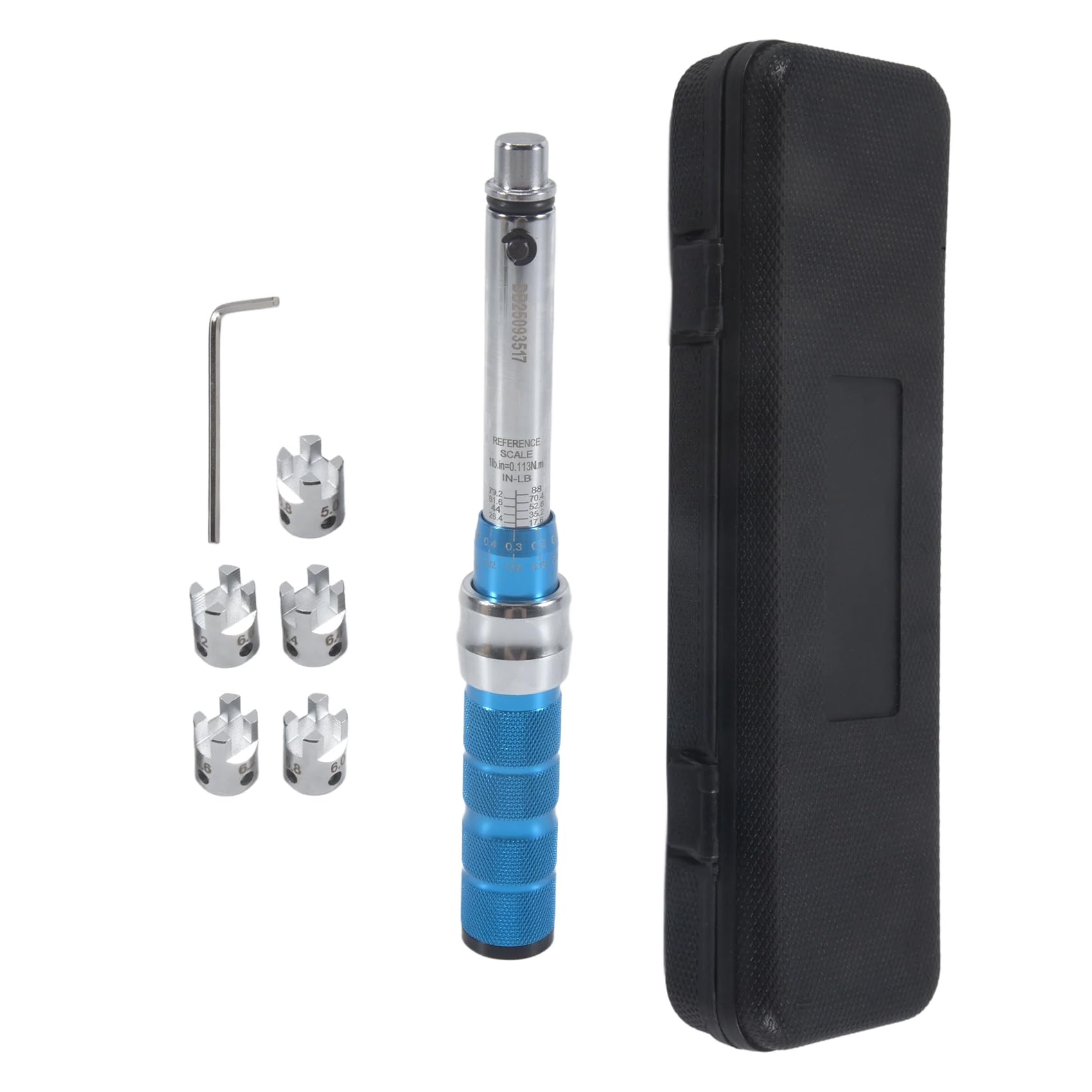 MOLERRI Spoke Torque Wrench 2-10 NM Motorcycle Spoke Wrench Set Steel Torque Wheel Spoke Spanner with Storage Box, 5.0-6.8mm