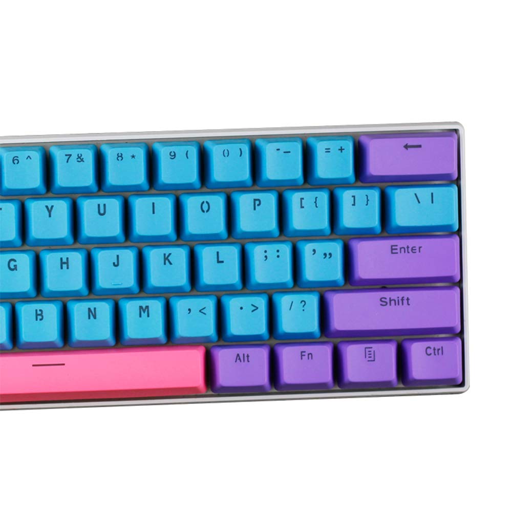 XZZTX Teclado 60% 61 Teclas ANSI Layout OEM Perfil PBT Brilhante