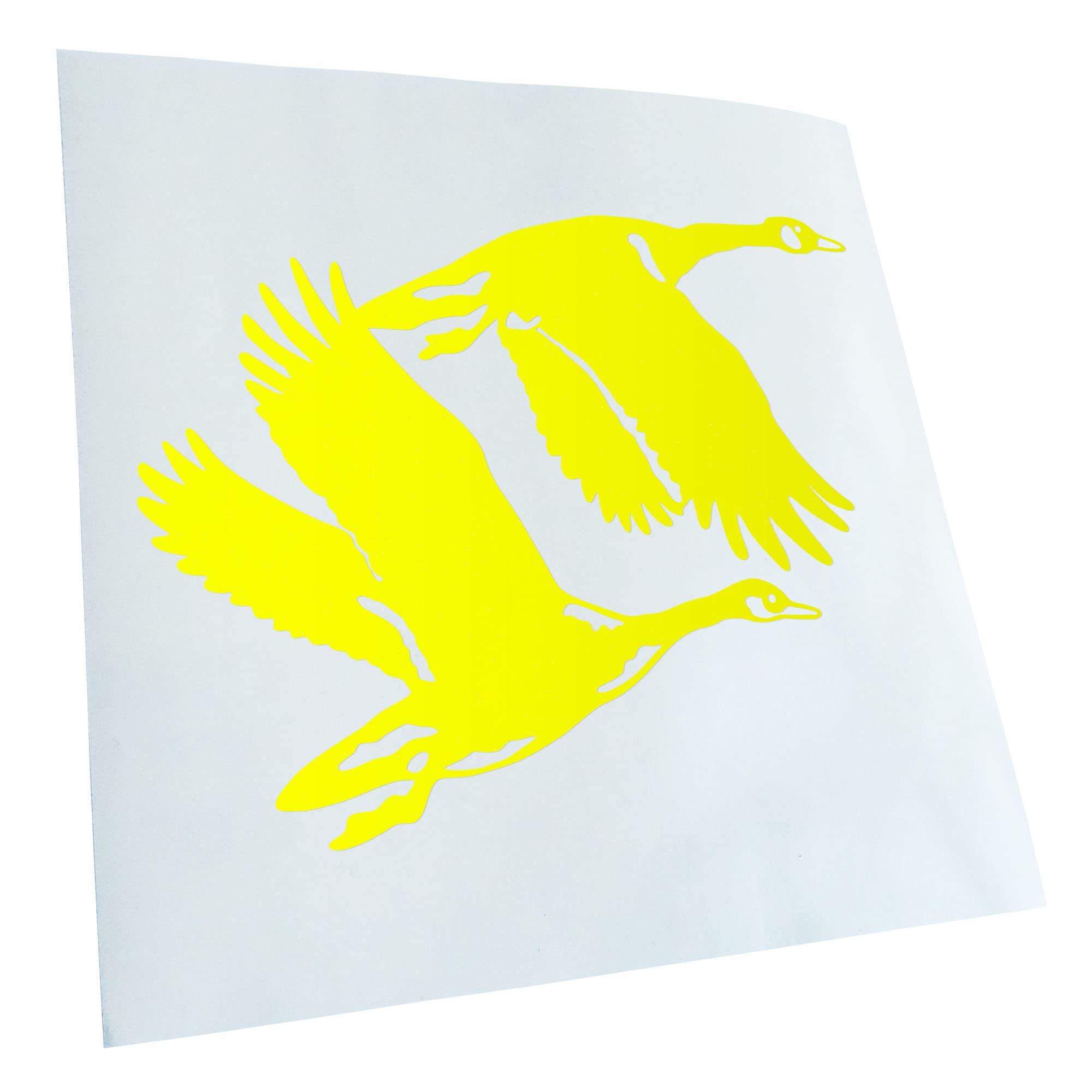 Kiwistar - Car Sticker - Neon Yellow - 13 x 10 cm Ducks - Ducks - Duck - Rear Window Car Sticker Weatherproof for Car Truck Moped Truck - Sticker Exterior Self-Adhesive Tuning Accessories for Window