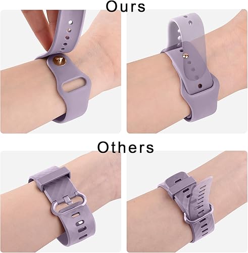 Miniatura 4 de Paquete de 3 bandas de silicona compatibles con Fitbit Versa 2 bandas para mujeres y hombres, correas de repuesto deportivas suaves y transpirables