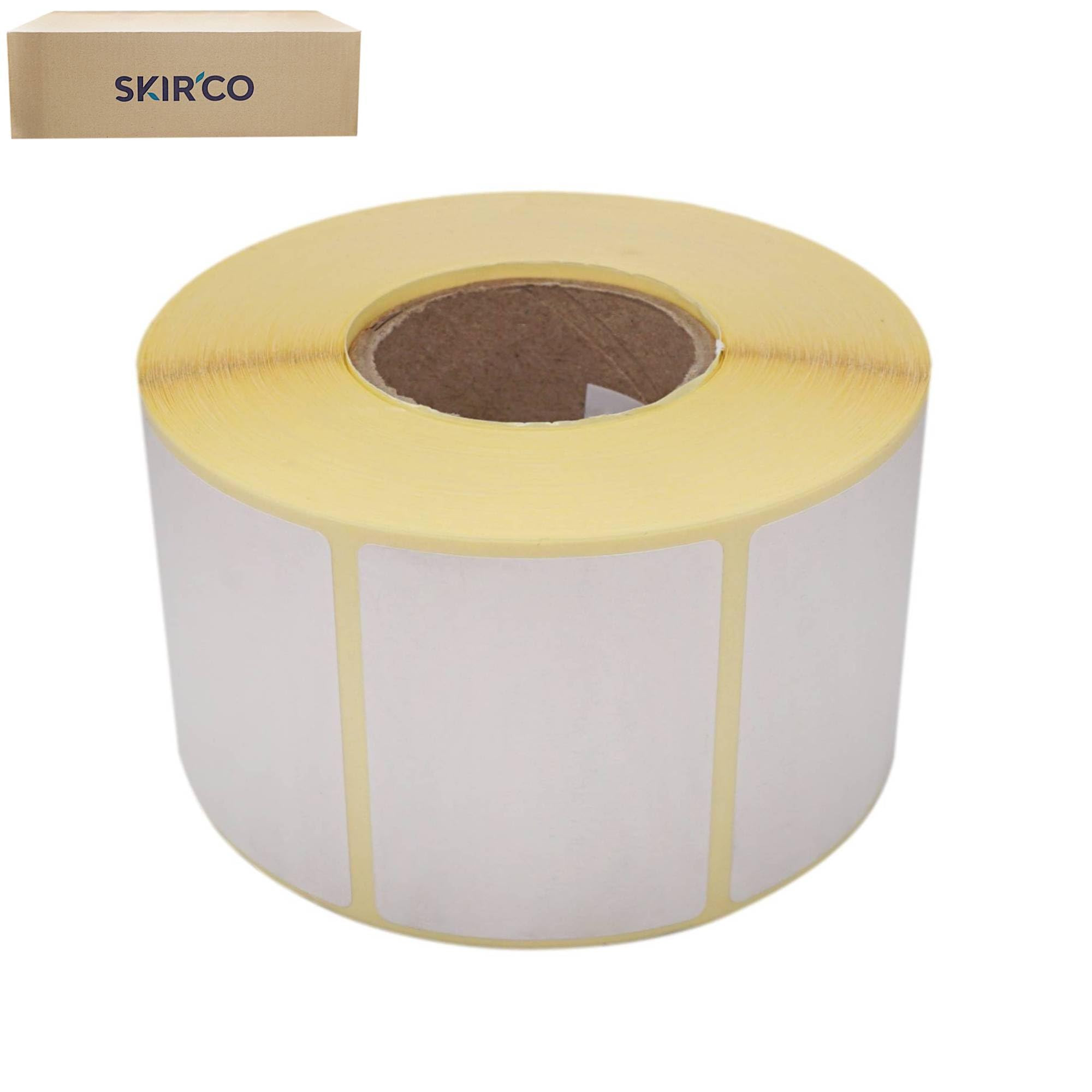 SKIR'CO Etichette termiche dirette 52 x 40 mm, adesive permanenti, rettangolari, per stampanti termiche, 5000 pezzi
