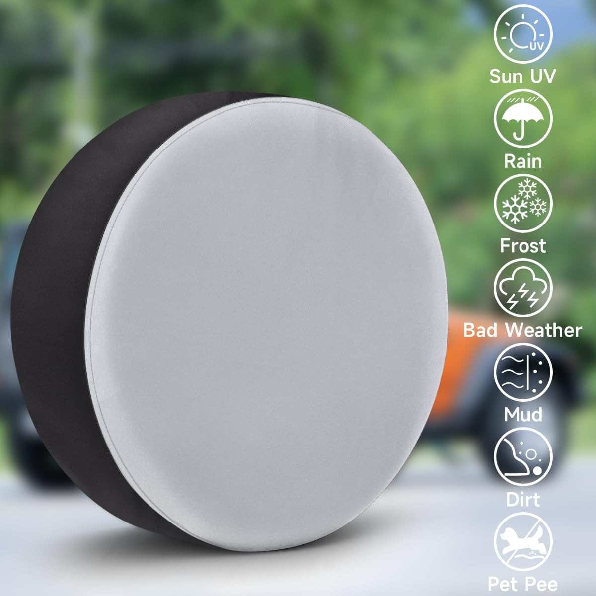 Abstract Love Tire Covers Portable Spare Tire Cover Soft Durable Waterproof Dustproof Set of 4 Bags 15 Inches for Car Truck SUV Trailer Camper