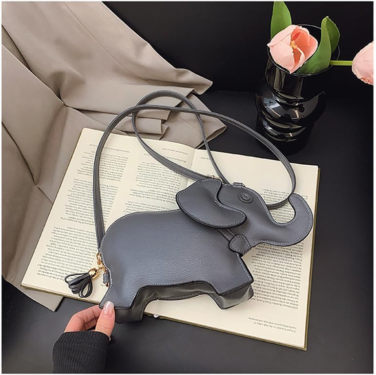 Animal Elephant Shape Crossbody Bag Purse Fashion Women Pu Leather Chic Shoulder Bag Clutch for Girls