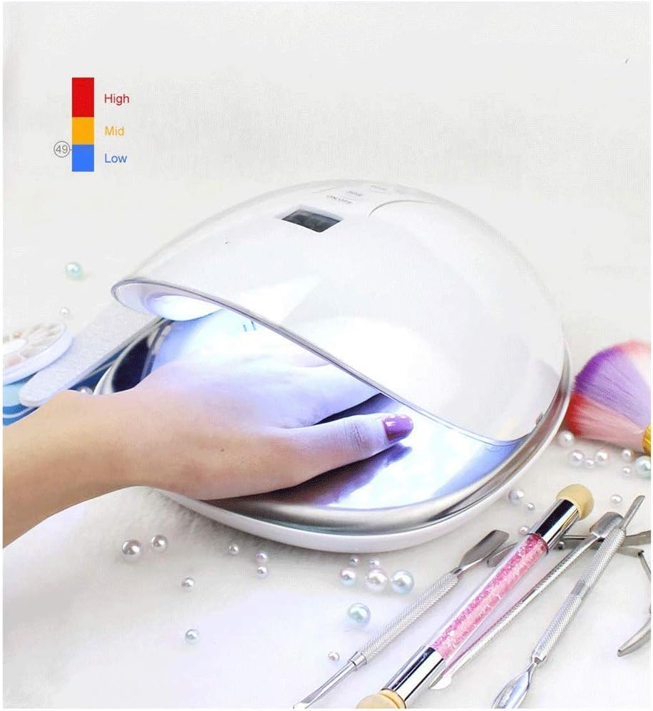 Nail Phototherapy Machine 48W Built-in Lithium Battery Multi-Speed Timing Painless Mode 36 Lamp Beads(OneColor)