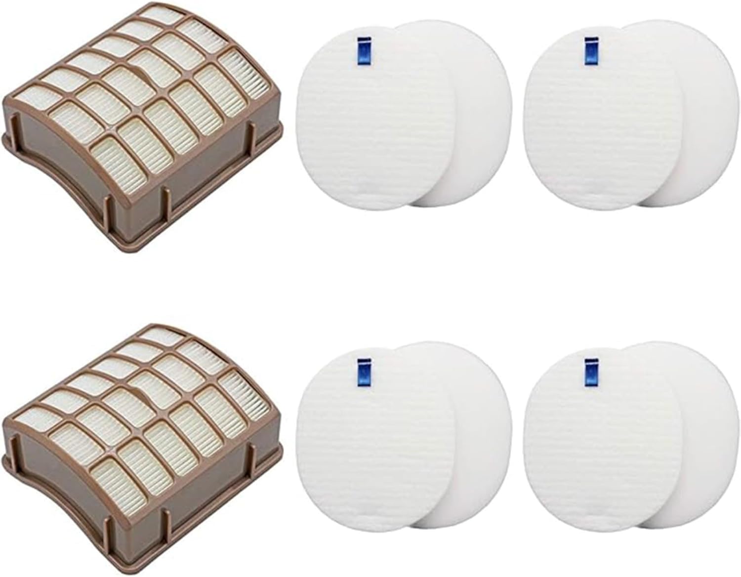 Replacement Filter Set Compatible with for Shark Navigator for Rotator Professional NV60 NV70 NV71 NV80 NVC80C NV90 NV95 UV420, Includes Self-Cleaning Brush Foam and Felt Filters, 6-Pack Accessories