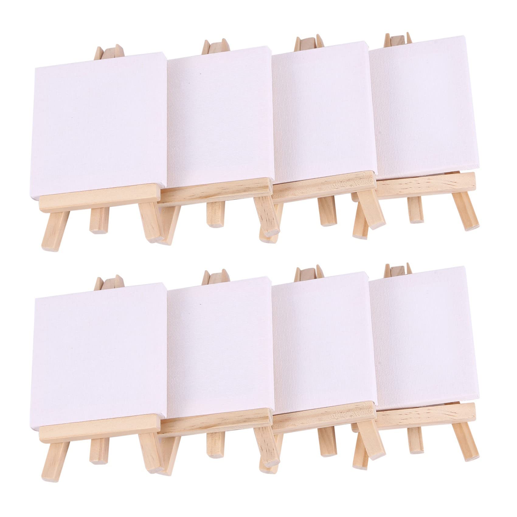KüNstler zestaw 48 mini sztalugi + 3 x 3 mini płótno zestaw do malowania, rysunek, mały stół, sztaluga na