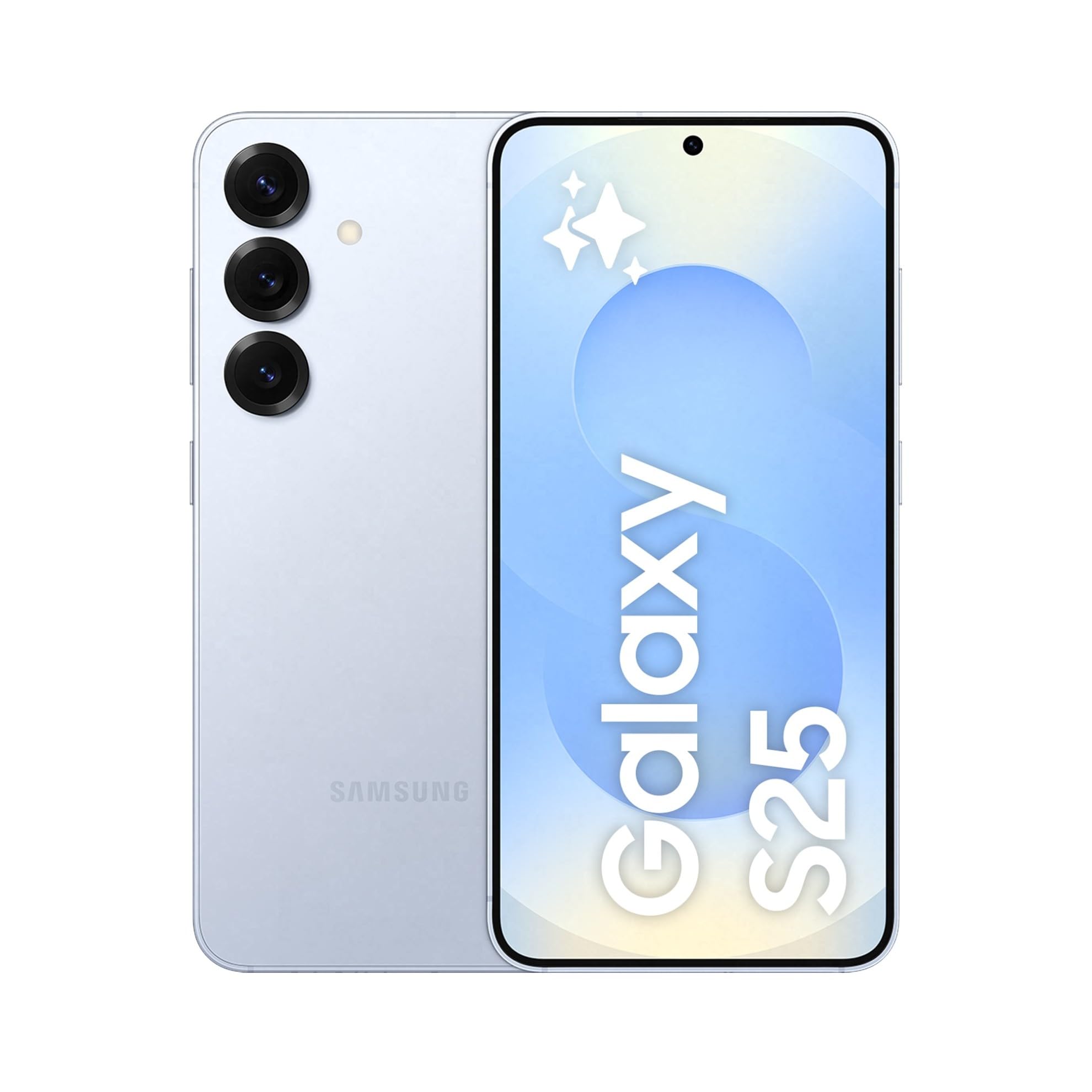 schermo smartphone samsung galaxy s25 ai 6.2 pollici amoled 512gb icyblue