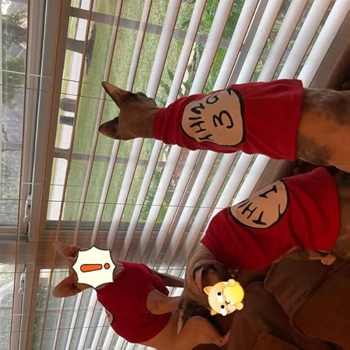 Sueosu LARGE Dog Shirts For Pet Clothes Soft Breathable Puppy Shirts Pop Culture Thing 1 To Thing 9 Printed Pet T-Shirt  thumb #3