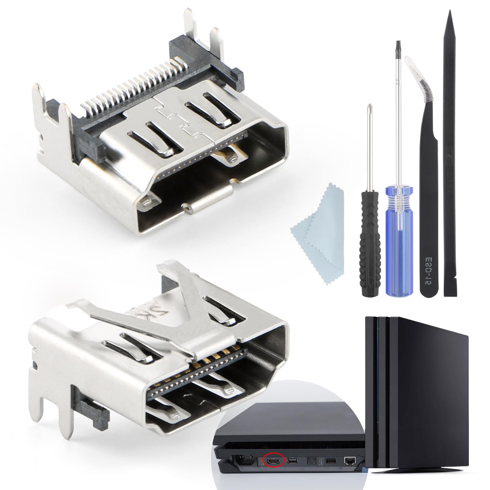 PlayStation4 - プレイステーション4 Pro HDMI端子欠品 Amazon.com: 2PCS for PS4 Slim /PS4 Pro HDMI Port Replacement