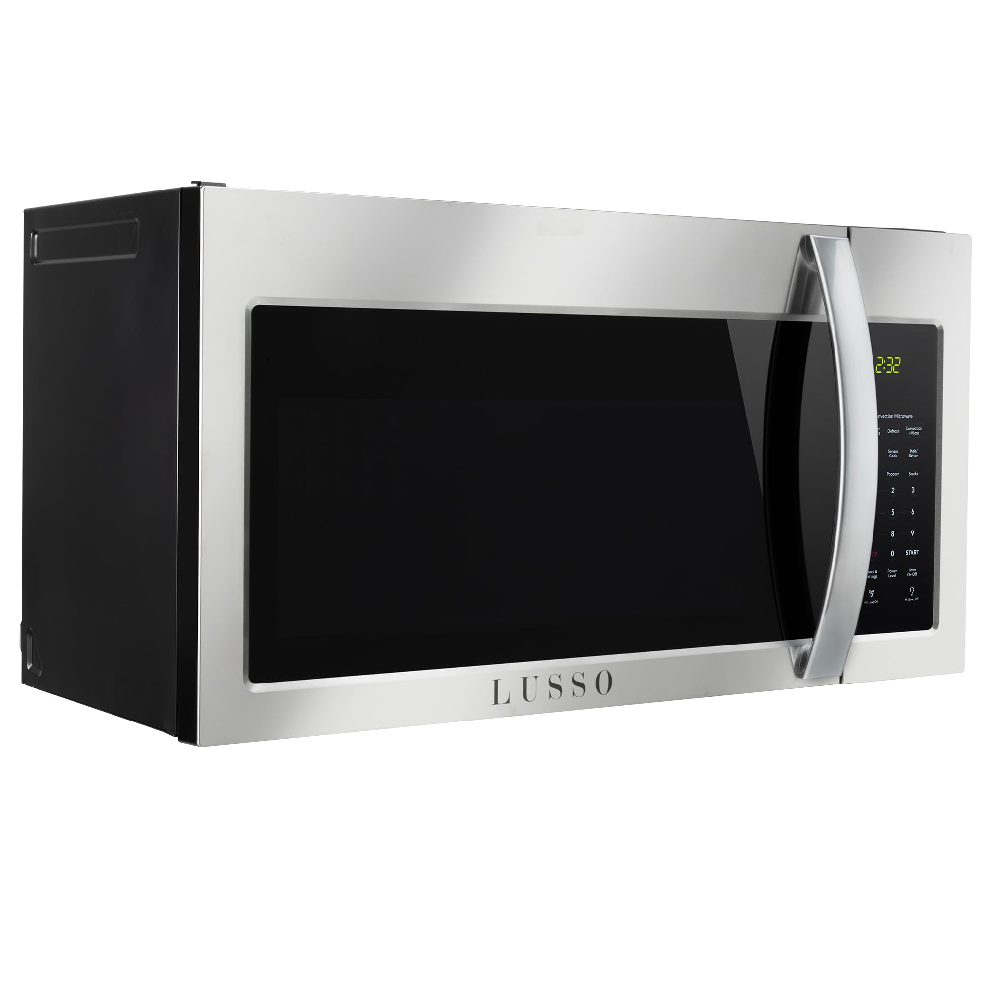 Lusso Over the Range 1.5 Cu. Ft. Microwave | Stainless Steel Finish | Rack & Turntable | Auto defrost | Touch Pad Controls