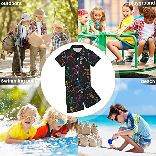 Image of Boccsty Red Strawberry Boy Summer Shorts Sets Hawaiian Toddler Boys T-Shirt & Pants 2 Pcs 3T-10T